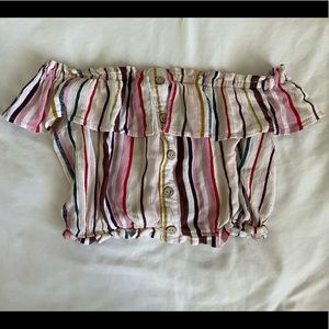 Off shoulder crop top